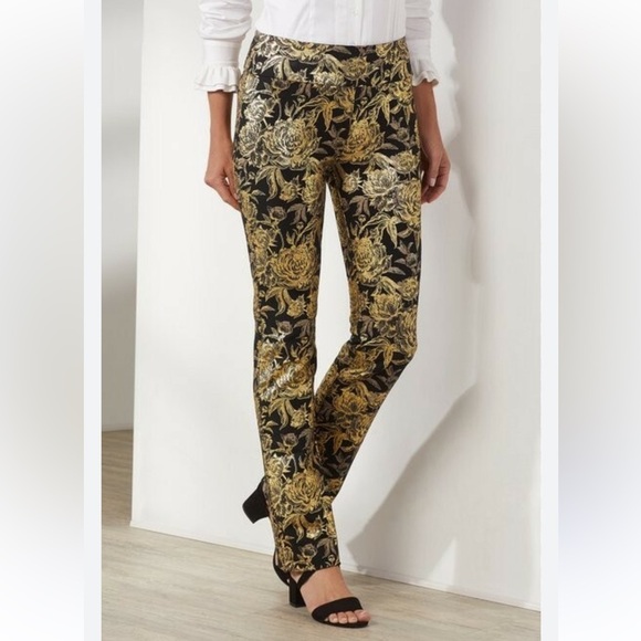 ⭐️NWT Soft Surroundings Moonstruck Mini Boot Cut Pull in Pants⭐️ - Picture 3 of 8